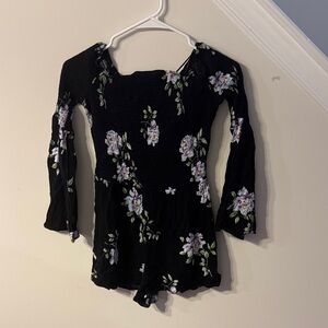 Kendall & Kylie Black Floral Dress